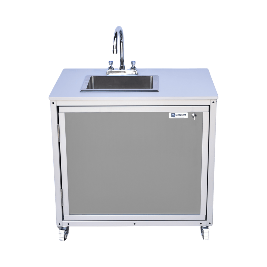 Battery Operated Portable Single Basin Powered Sink - COLD WATER ONLY (PSE - 2006B) - SchoolOutlet