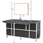 Portable Science Lab Workstation with Portable Sink PLUS Storage (PSE - 2042) - SchoolOutlet
