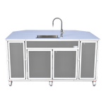 Portable Science Lab Workstation with Portable Sink PLUS Storage (PSE - 2042) - SchoolOutlet