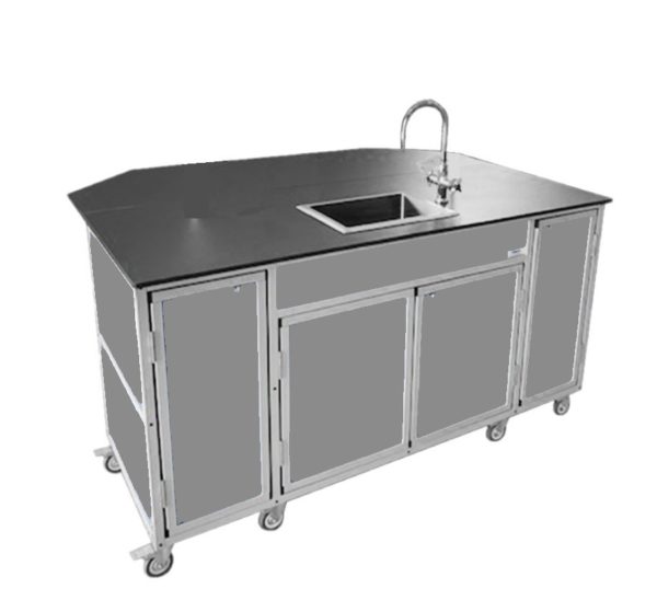 Portable Science Lab Workstation with Portable Sink PLUS Storage (PSE - 2042) - SchoolOutlet