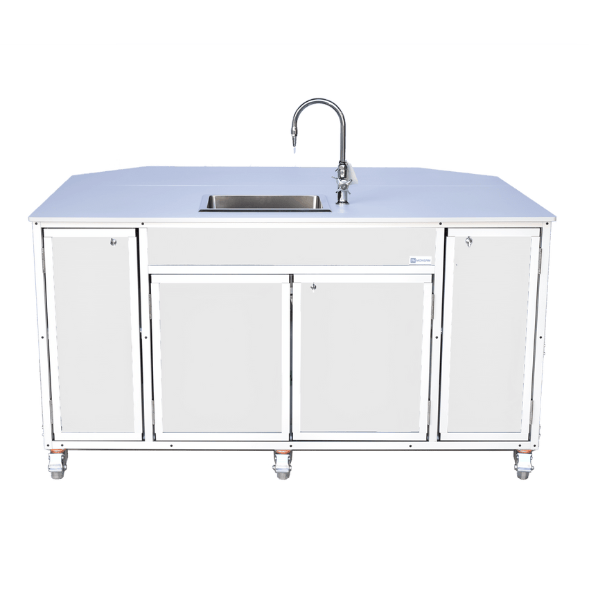 Portable Science Lab Workstation with Portable Sink PLUS Storage (PSE - 2042) - SchoolOutlet
