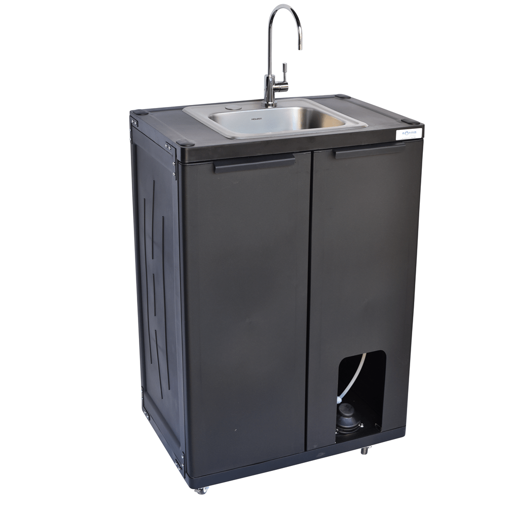Foot Pump Portable Sink - Plastic Cabinet - COLD WATER ONLY (PSF - 101) - SchoolOutlet