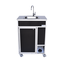 Foot Pump Portable Sink with ALUMINUM FRAME- COLD WATER ONLY (PSF-101A)