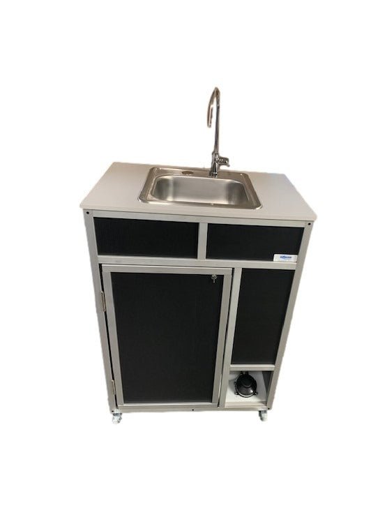 Foot Pump Portable Sink with ALUMINUM FRAME - COLD WATER ONLY (PSF - 101A) - SchoolOutlet