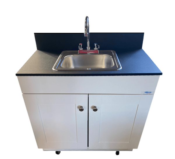 Self Contained Single 6" Deep Basin Portable Sink (POR - PSW - 007M - M) - SchoolOutlet