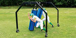 Fisher Blocking (Frame 10 ft W) With 2 Hanging Dummy 16''D - 54''L Adjustable Height Trainer (FIS-PF1021654)