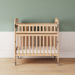 Foundations - Next Gen Serenity SafeReach Side Gate Compact Crib - Mirrored (One End) Natural (FOU-2543040)
