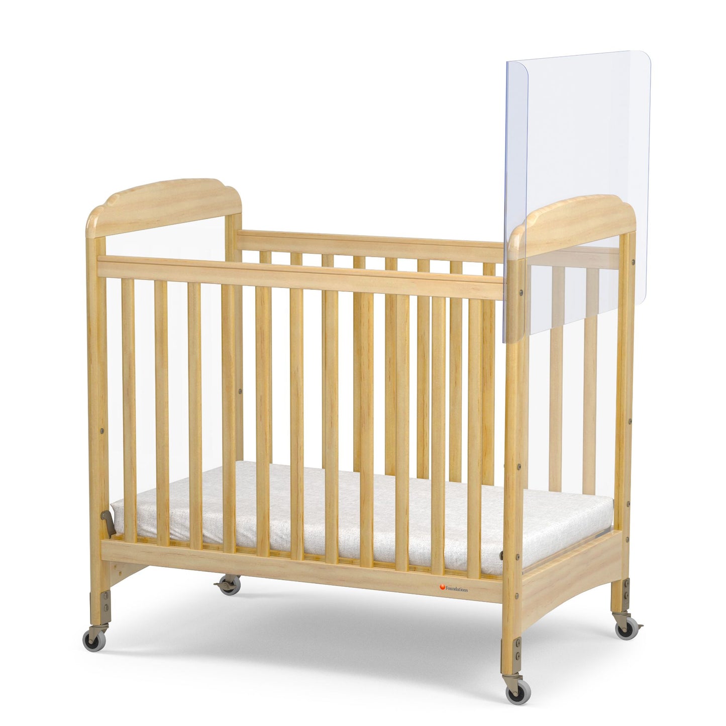 Foundations - CareShield 1-Sided Plexiglass Barrier - Safety Craft and Serenity Cribs (FOU-4081197)