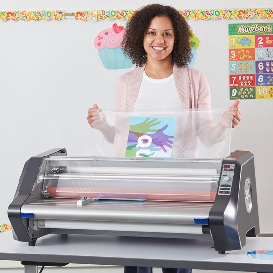 GBC Ultima 55 Thermal Roll Laminator, 27" 10 Minute Warm-Up (QRT-1710755EZ-A) - SchoolOutlet