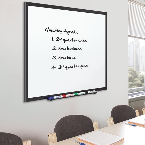 Quartet Classic DuraMax Magnetic Whiteboard, 72" x 48", Silver Aluminum Frame (2547) - SchoolOutlet