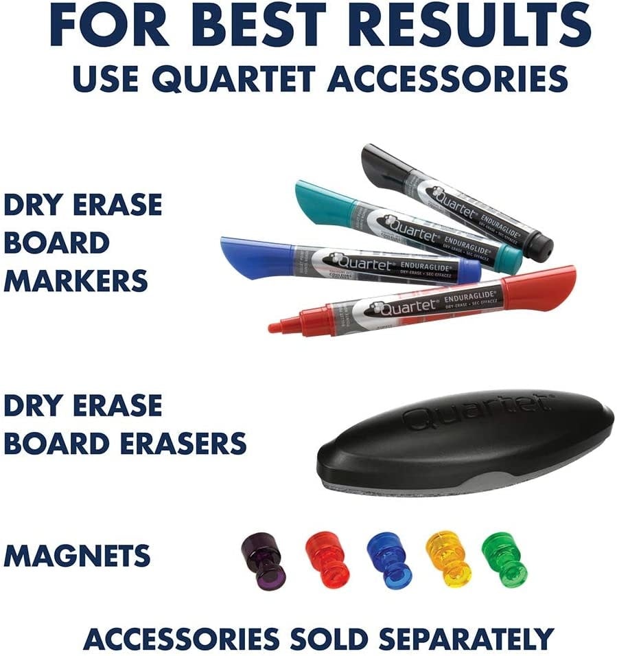 Quartet Classic Nano - Clean Magnetic Dry - Erase Board Aluminum Frame - 72"W x 48"H (SM537) - SchoolOutlet