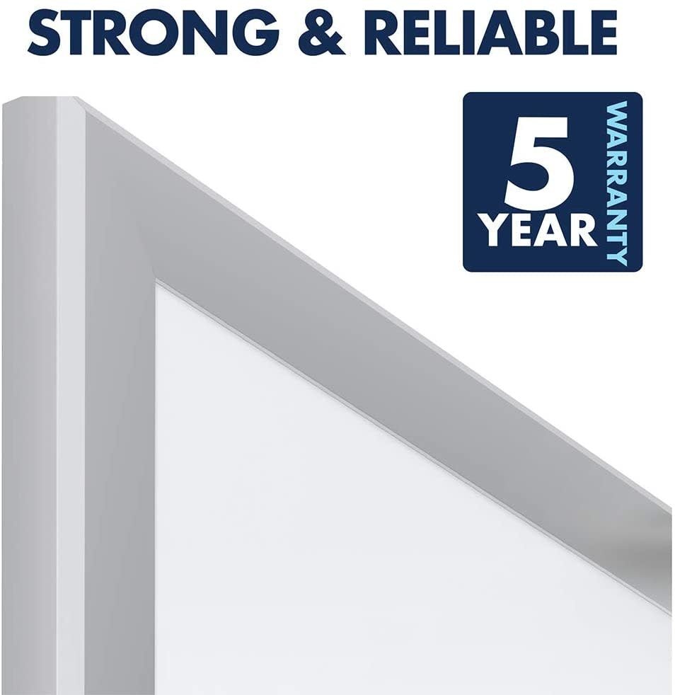 Quartet Classic Nano - Clean Magnetic Dry - Erase Board Aluminum Frame - 72"W x 48"H (SM537) - SchoolOutlet