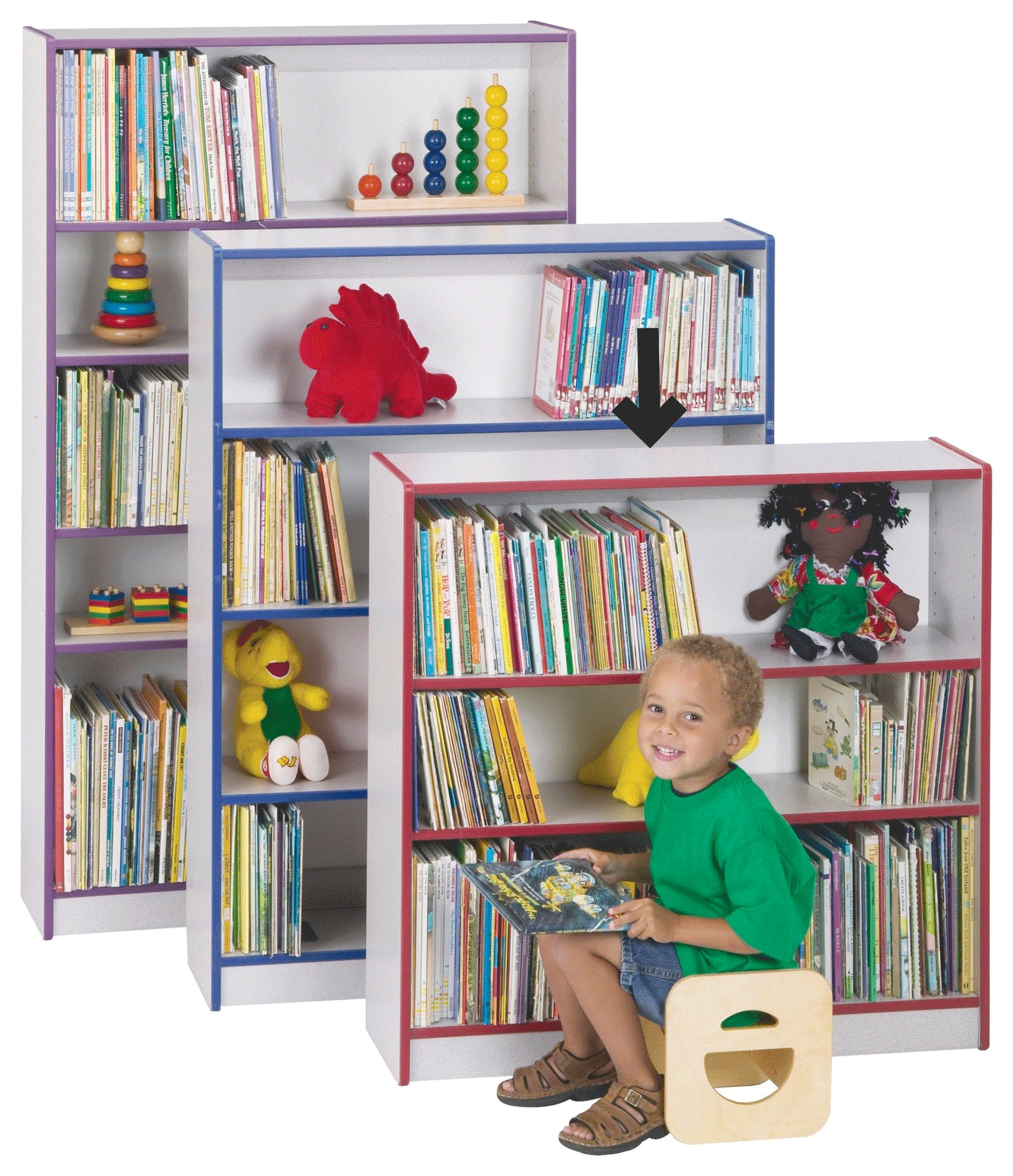 Rainbow Accents Short Bookcase (JON-0970JC0)