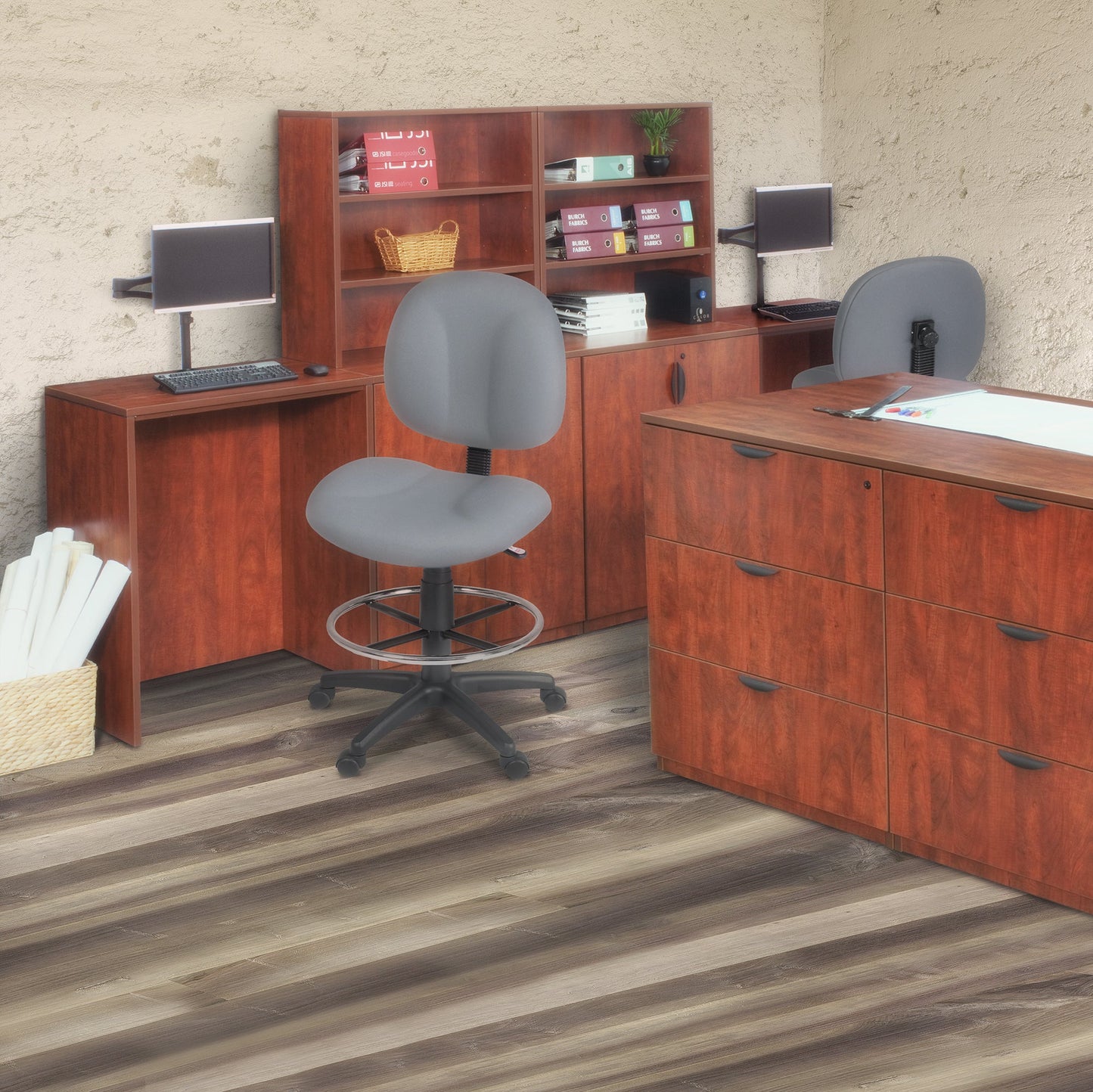 Regency Comfort Series Swivel Fabric Computer Task Chair (105) - SchoolOutlet