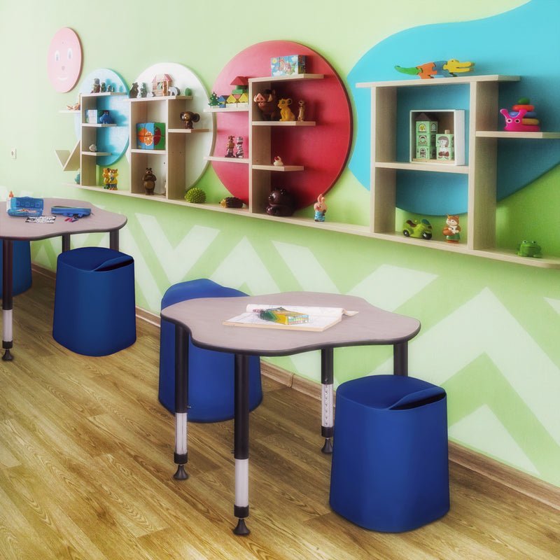 Regency Dott Plastic Stackable Stool (Pack of 4) - SchoolOutlet