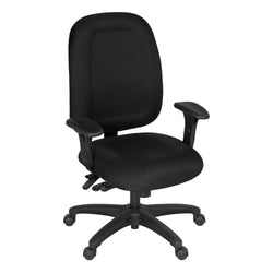 Regency Comfort Series High-Back Multifunctional Fabric Computer Task Chair with Adjustable Arms (125)
