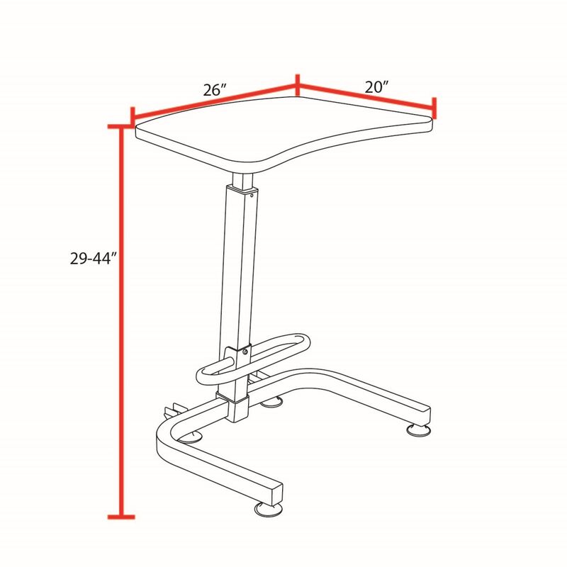 Regency Brody Sitting or Standing Desk - SchoolOutlet