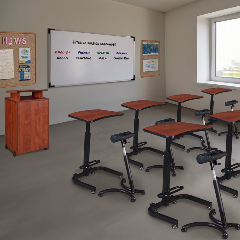 Regency Brody Sitting or Standing Desk - SchoolOutlet