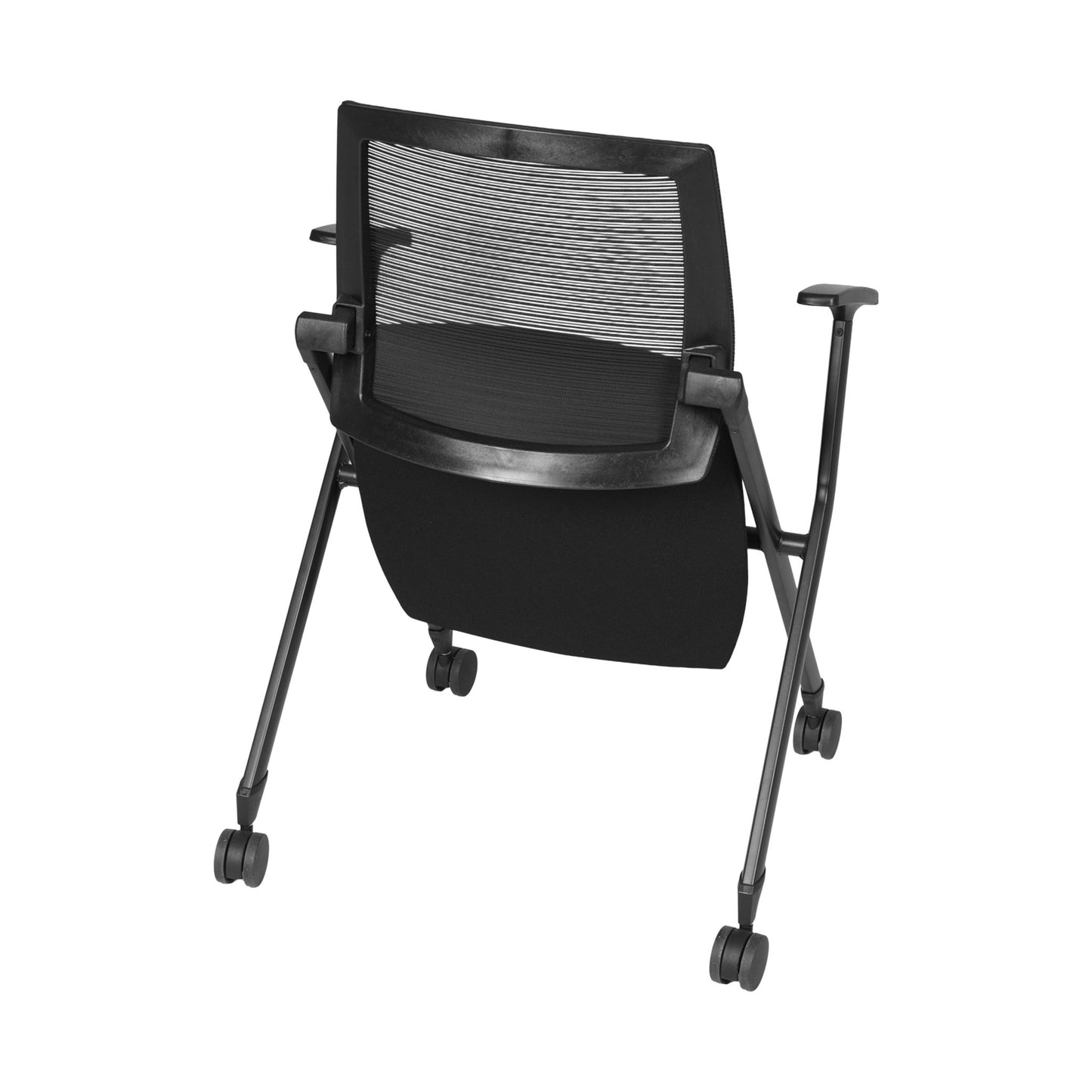 Regency Pulse Flexible High Back with Padded Fabric Seat Nesting Chair (4 pack) (REG - 2409BK4PK - XXX) - SchoolOutlet