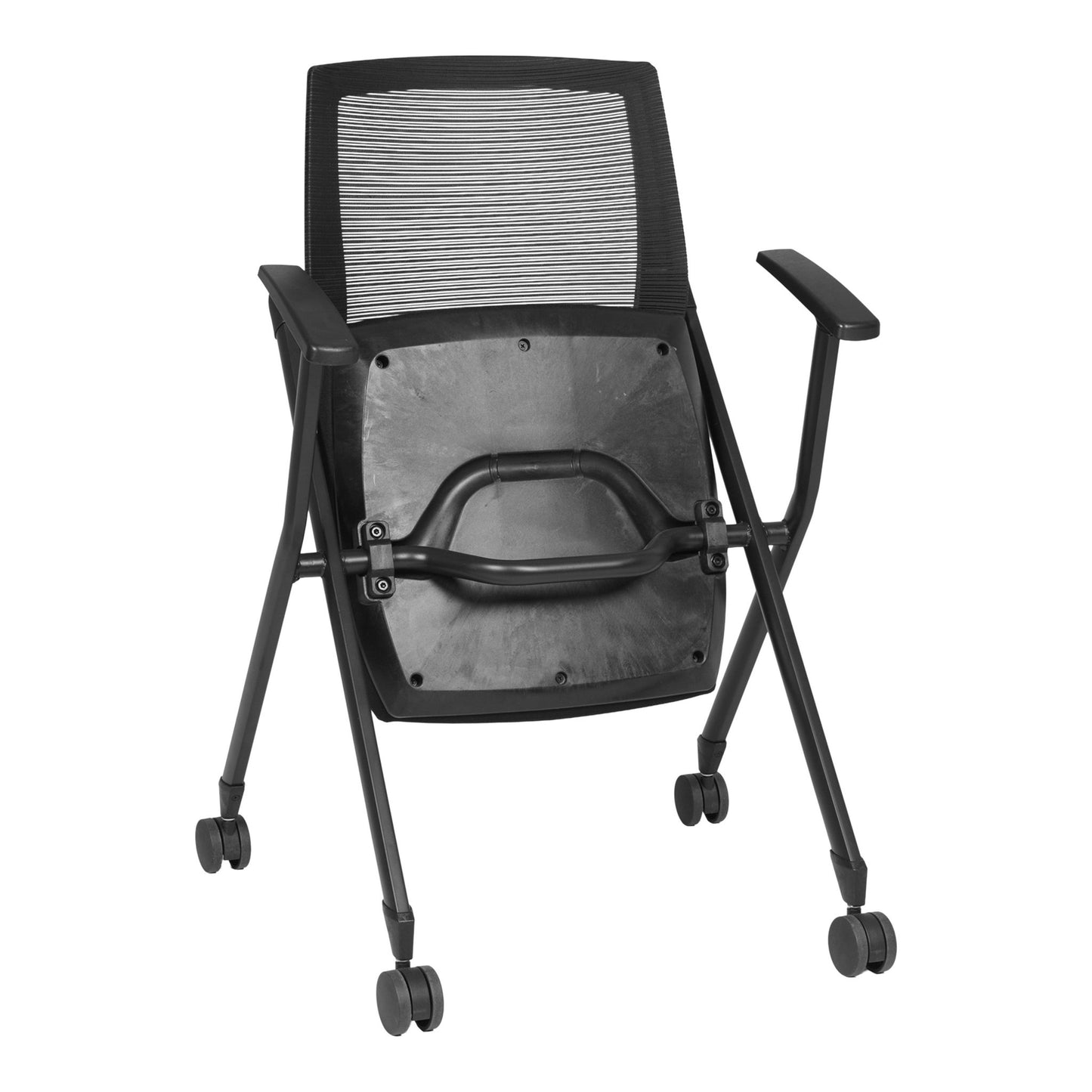 Regency Pulse Flexible High Back with Padded Fabric Seat Nesting Chair (4 pack) (REG - 2409BK4PK - XXX) - SchoolOutlet