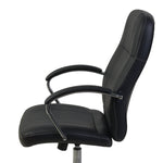 Regency Cielo High - Back Leatherette Executive Chair with Chrome Accents and Ergonomic Tilt Control 18.75 - 22.75
