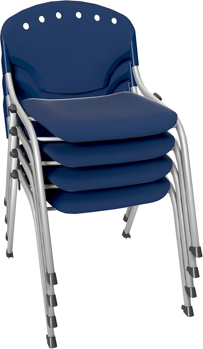Regency Rico Classroom Training Stack Chair Armless - 4 Pack - (REG - 305 - 4PK) - SchoolOutlet