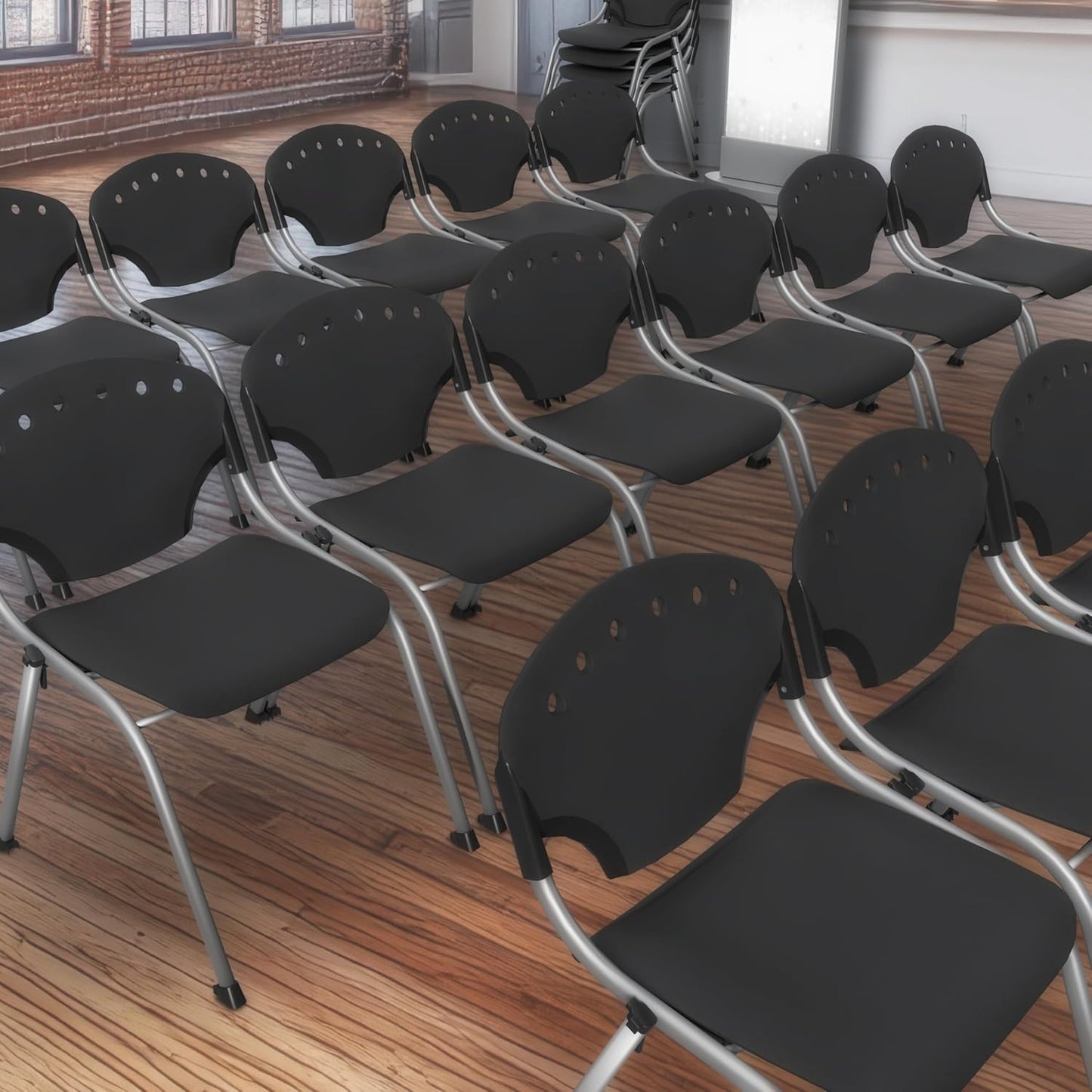 Regency Rico Classroom Training Stack Chair Armless - 11 Pack - (REG - 305 - 11PK) - SchoolOutlet