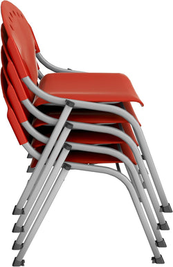 Regency Rico Classroom Training Stack Chair Armless - 4 Pack - (REG-305-4PK)