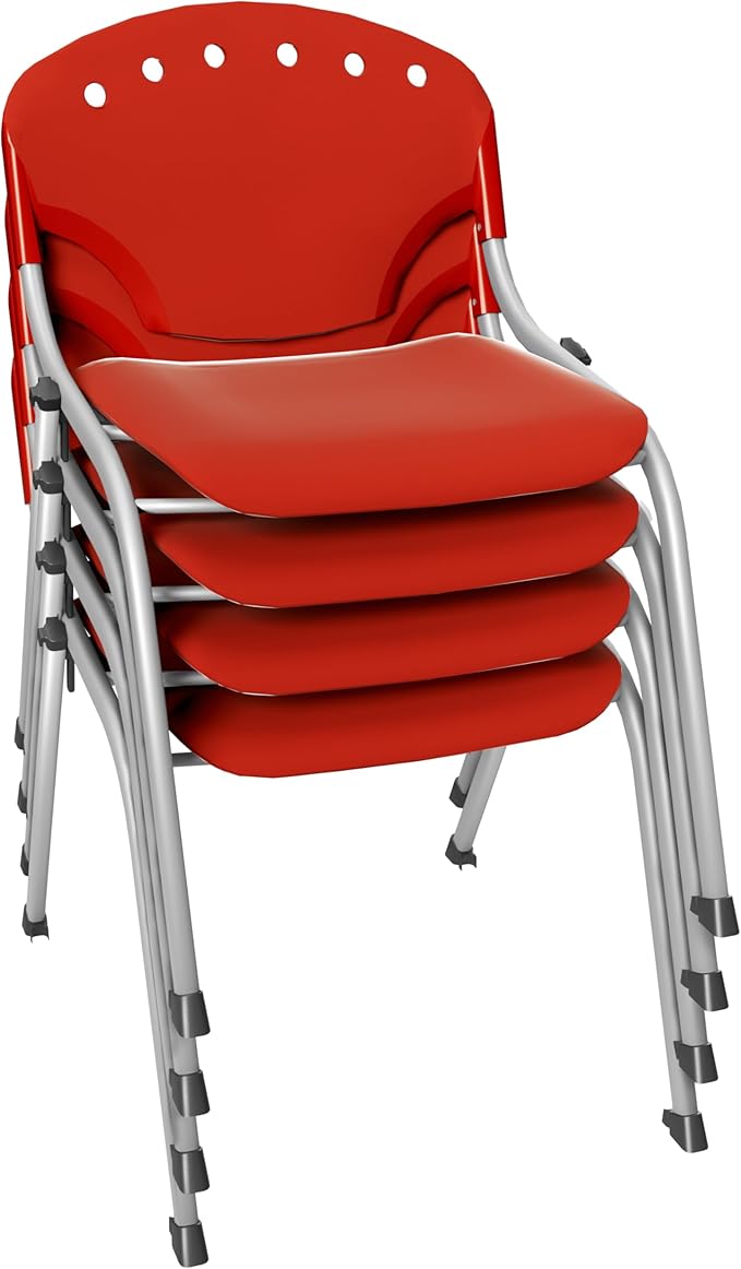 Regency Rico Classroom Training Stack Chair Armless - 4 Pack - (REG - 305 - 4PK) - SchoolOutlet