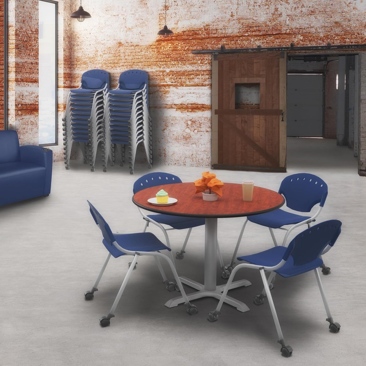 Regency Rico Classroom Training Stack Chair Armless - 4 Pack - (REG - 305 - 4PK) - SchoolOutlet