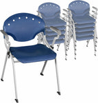 Regency Rico Classroom Training Stack Chair with Arms - 11 Pack - (REG - 306 - 11PK) - SchoolOutlet