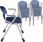 Regency Rico Classroom Training Stack Chair with Arms - 11 Pack - (REG - 306 - 11PK) - SchoolOutlet