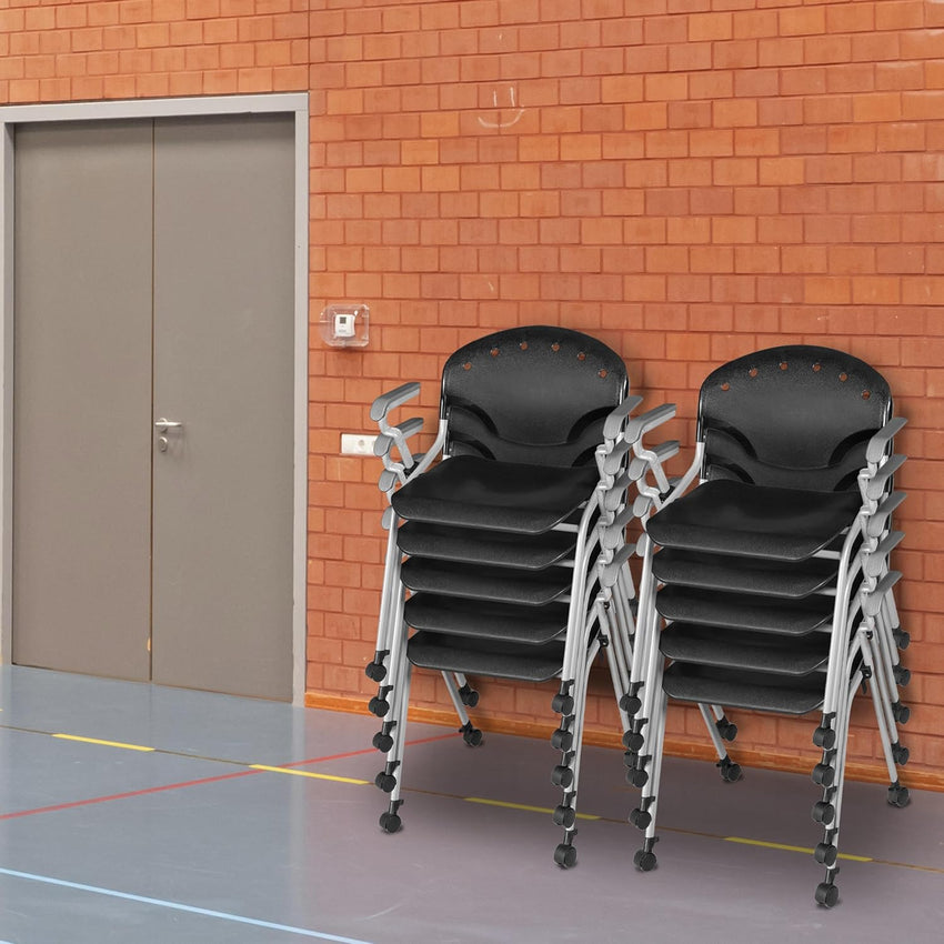 Regency Rico Classroom Training Stack Chair with Arms - 11 Pack - (REG - 306 - 11PK) - SchoolOutlet