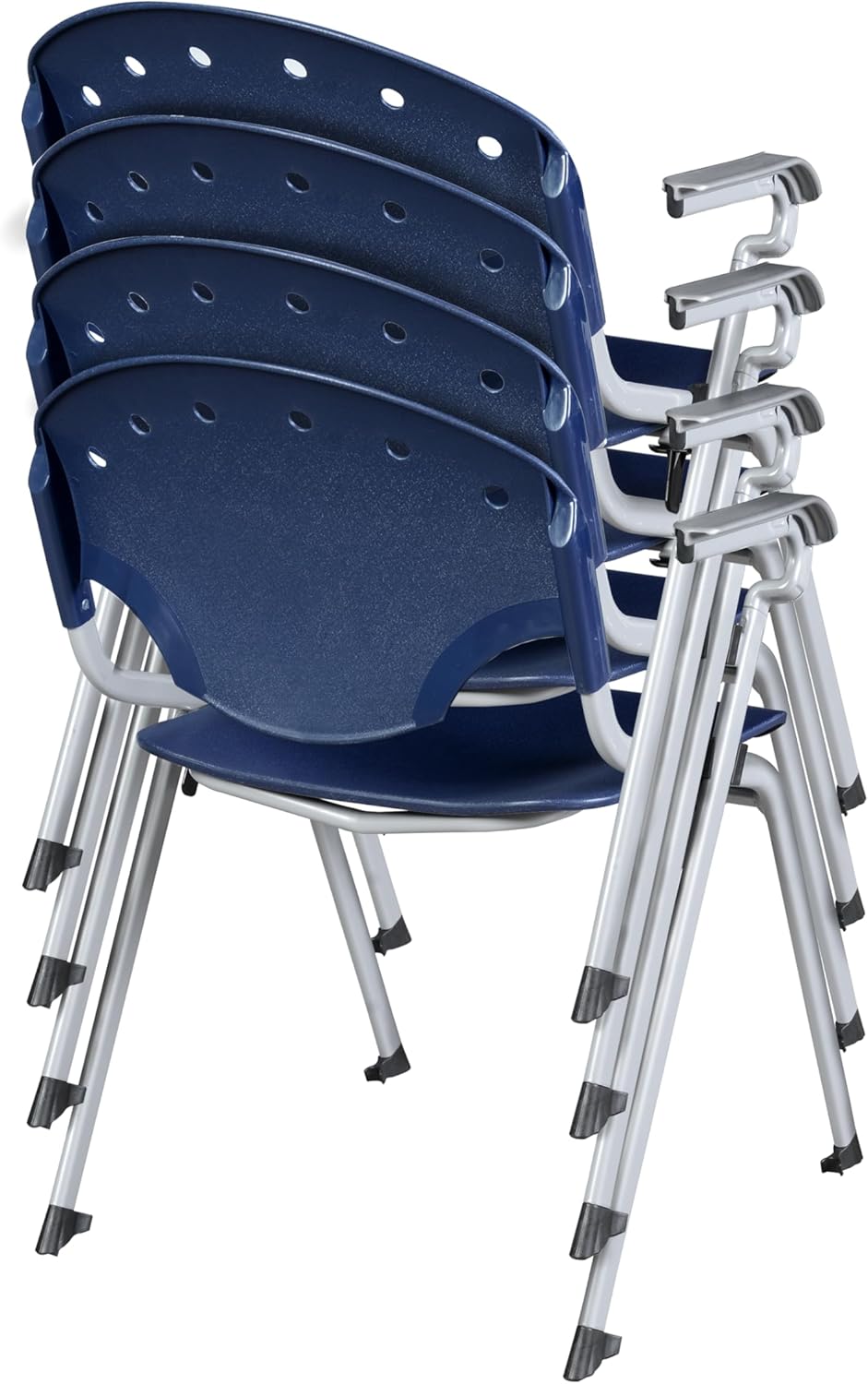 Regency Rico Classroom Training Stack Chair with Arms - 4 Pack - (REG - 306 - 4PK) - SchoolOutlet