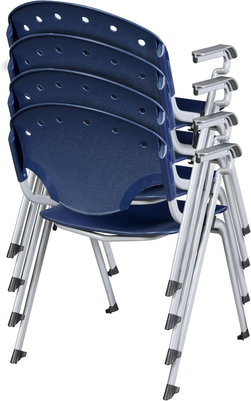 Regency Rico Classroom Training Stack Chair with Arms - 4 Pack - (REG - 306 - 4PK) - SchoolOutlet