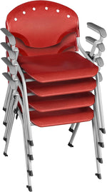 Regency Rico Classroom Training Stack Chair with Arms - 4 Pack - (REG - 306 - 4PK) - SchoolOutlet