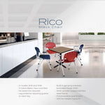 Regency Rico Classroom Training Stack Chair with Arms - 4 Pack - (REG - 306 - 4PK) - SchoolOutlet