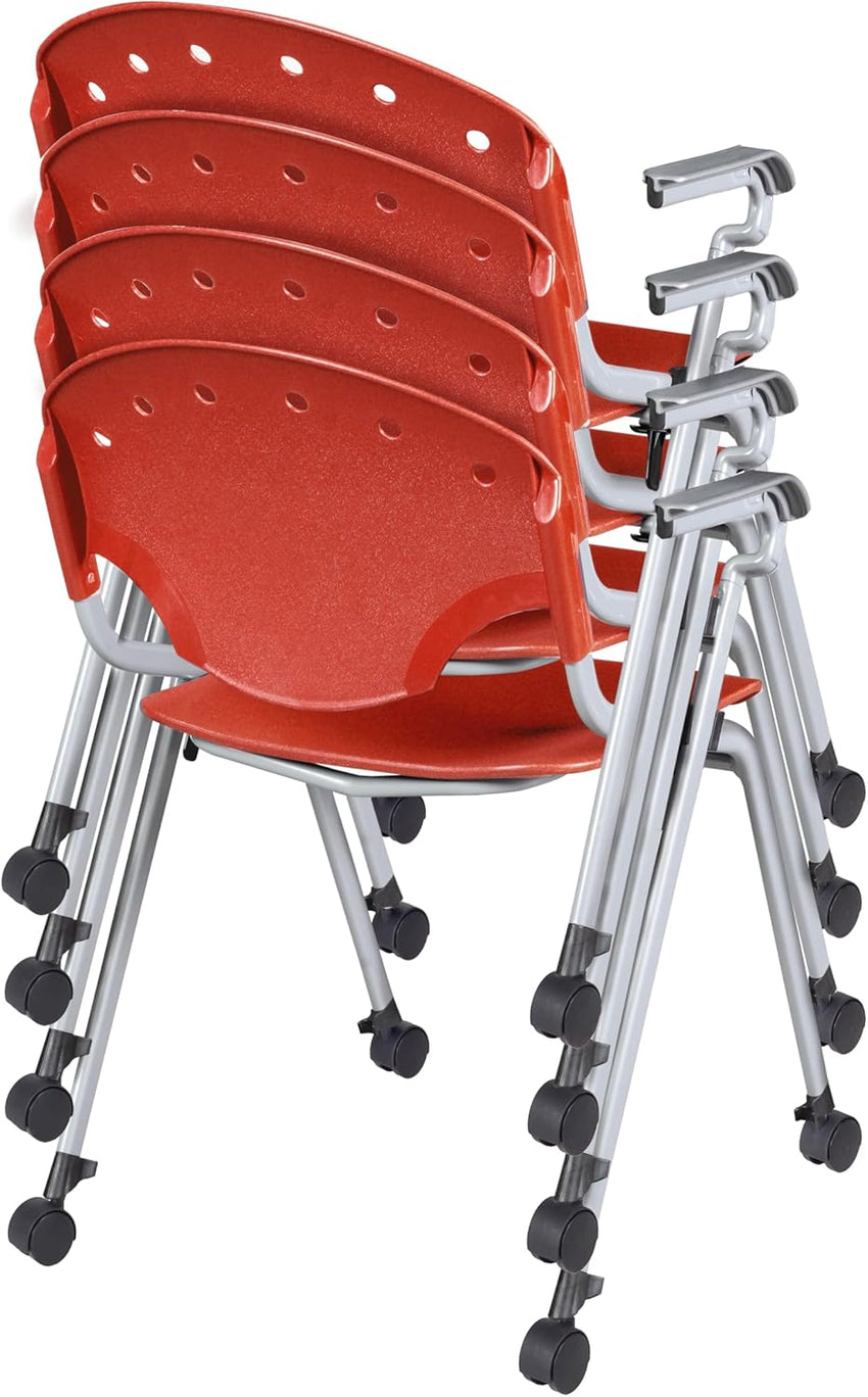 Regency Rico Classroom Training Stack Chair with Arms - 4 Pack - (REG - 306 - 4PK) - SchoolOutlet