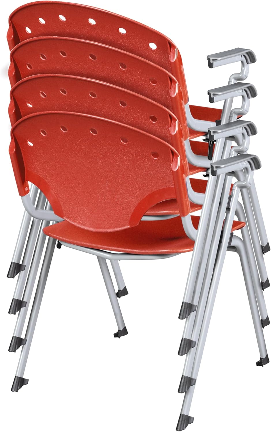 Regency Rico Classroom Training Stack Chair with Arms - 4 Pack - (REG - 306 - 4PK) - SchoolOutlet