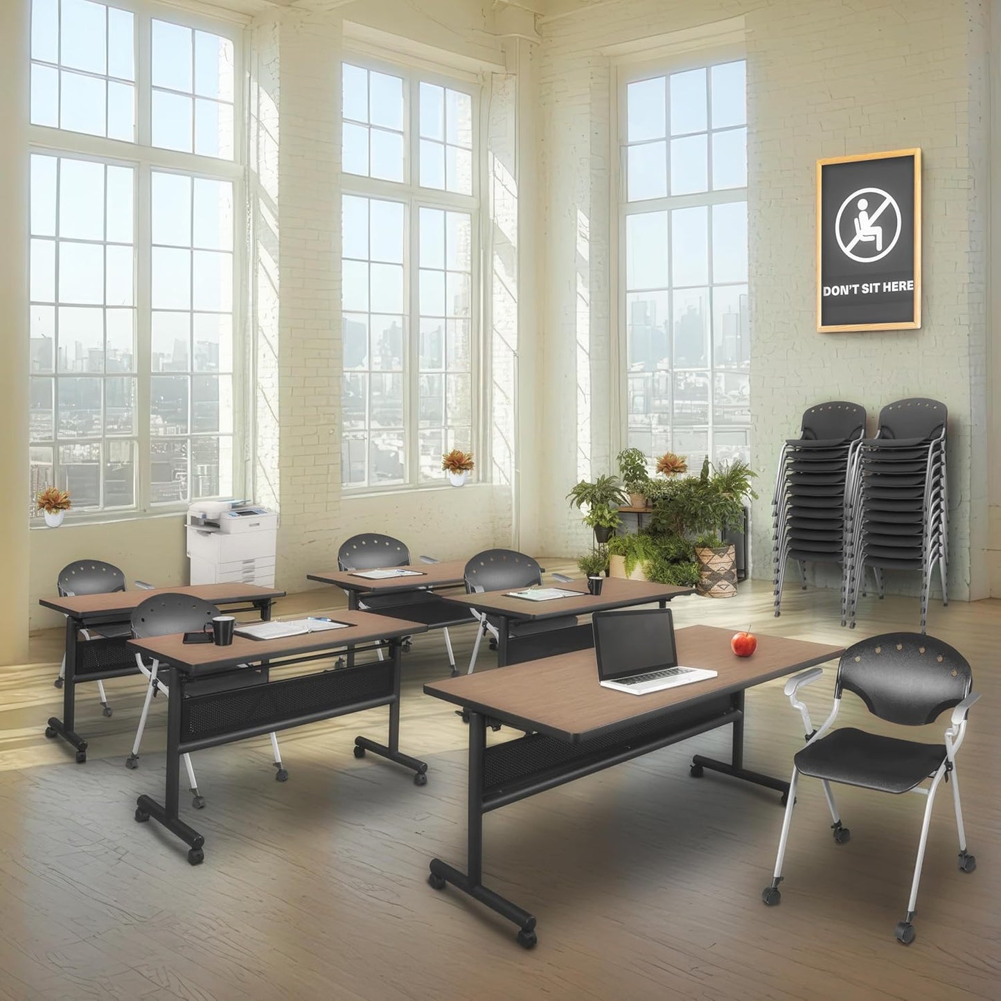 Regency Rico Classroom Training Stack Chair with Arms - 4 Pack - (REG - 306 - 4PK) - SchoolOutlet
