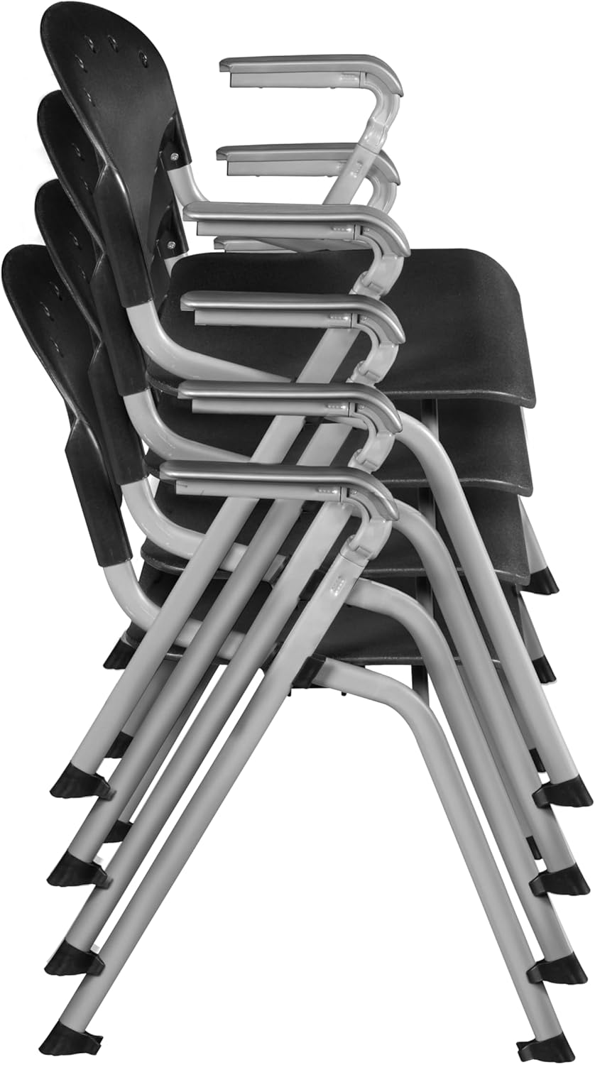 Regency Rico Classroom Training Stack Chair with Arms - 4 Pack - (REG - 306 - 4PK) - SchoolOutlet