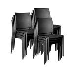 Regency Niche Terrace Plastic Indoor/Outdoor Stacking Chair (Set of 12) 17.5