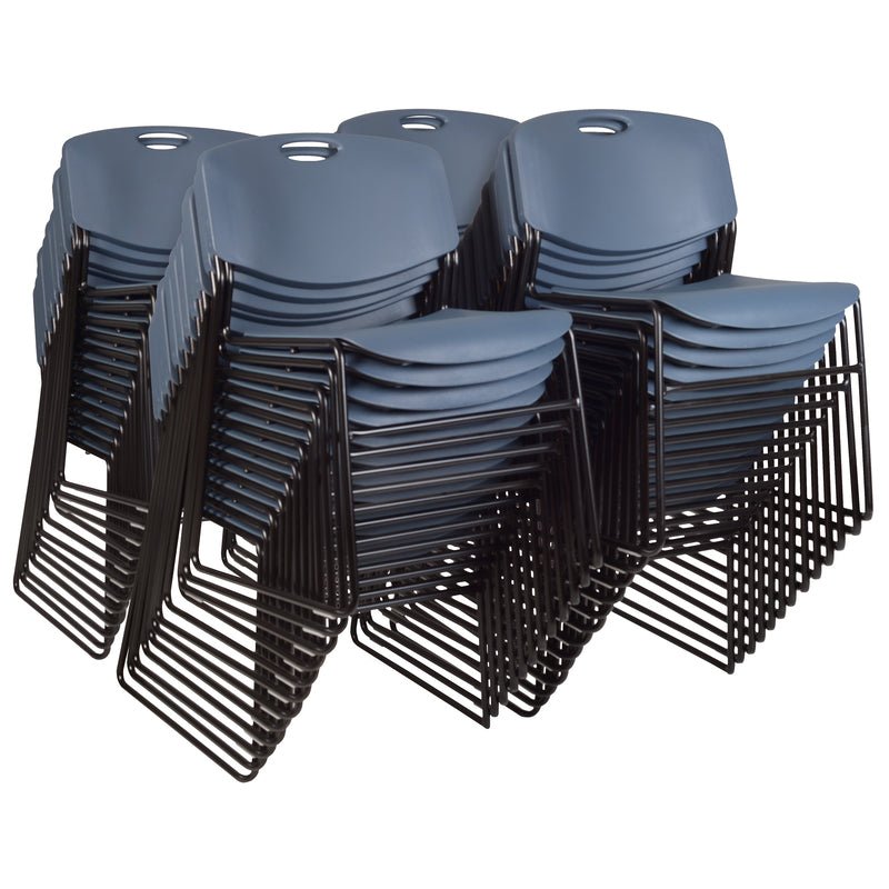 Regency Zeng Ultra Compact Metal Frame Armless Stackable Chair (Pack of 50) - SchoolOutlet