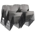 Regency Zeng Ultra Compact Metal Frame Armless Stackable Chair (Pack of 50) - SchoolOutlet