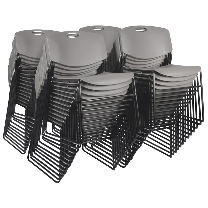 Regency Zeng Ultra Compact Metal Frame Armless Stackable Chair (Pack of 50) - SchoolOutlet