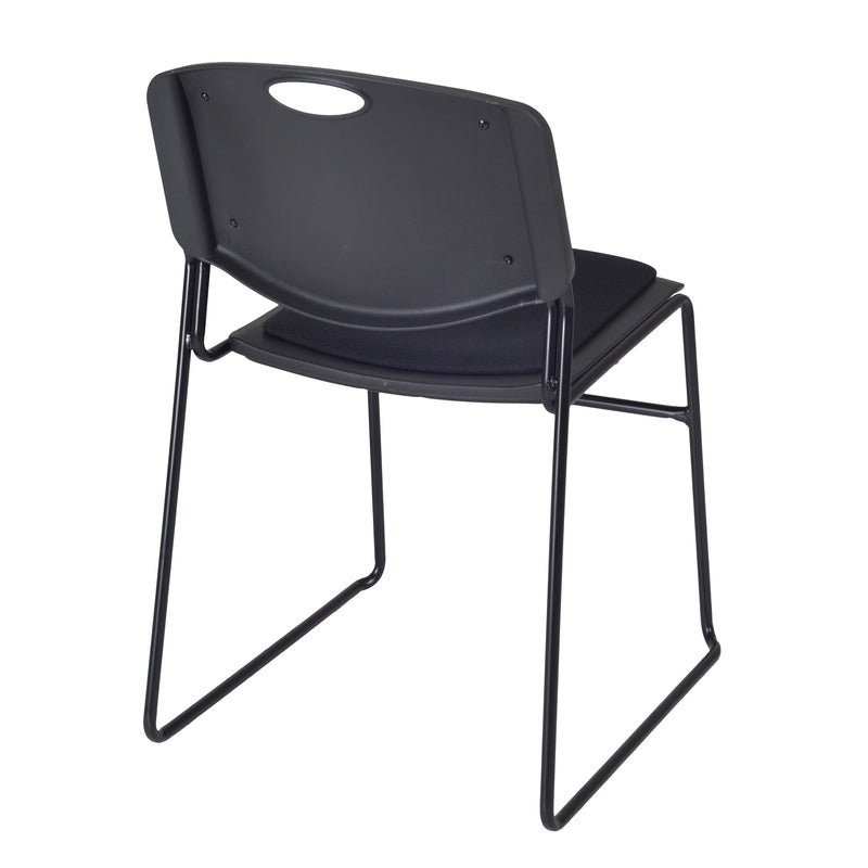 Regency Zeng Padded Support Stack Chair - Black (Pack of 12) - SchoolOutlet
