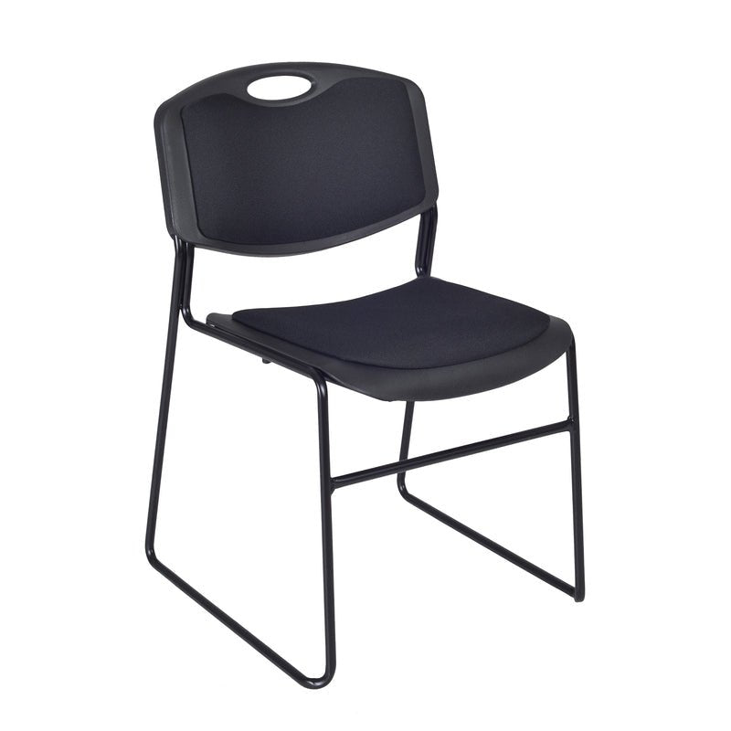 Regency Zeng Padded Support Stack Chair - Black (Pack of 12) - SchoolOutlet