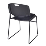 Regency Zeng Padded Support Stack Chair - Black (Pack of 8) - SchoolOutlet