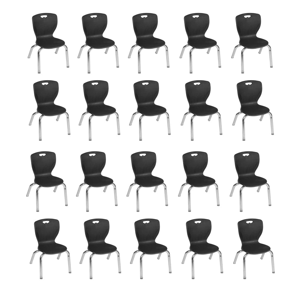 Regency Andy School Stack Chair 12" Seat Height for Preschool to Kindergarten Age Students - SchoolOutlet