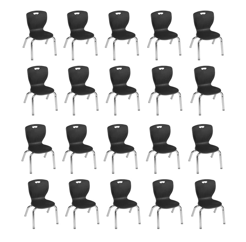 Regency Andy School Stack Chair 12" Seat Height for Preschool to Kindergarten Age Students - SchoolOutlet